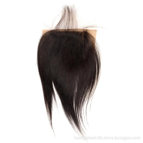 Cheap Brazilian Virgin Cuticle Aligned Transparent Frontal Closure Human Hair 4x4 5x5 Swiss Scalp HD Lace Closure And Frontal